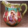 Image 1 : Geisha PITCHER Ornate JUG with PORTRAIT NIPPON #846134