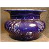 Image 1 : Spittoon COBALT Blue Pottery ANTIQUE #846228