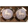 Image 1 : WEDGWOOD Cufflinks Sagittarius Jasperware & #846337