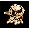 Image 1 : Graceful Gold Blossom and Bud Pin with #846705