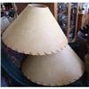 Image 1 : Lamp Shade Conical Shape Leather Look PAIR #846838