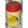 Image 1 : Crock 1930s Lidded  Hand Painted Fruit Design  #846849