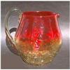 Image 1 : Large Crackle Glass Pitcher #847605