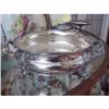 Image 1 : GORGEOUS ANTIQUE SILVERPLATE FOOTED DISH #848163