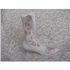 Image 1 : PORCELAIN HIGH TOP BOOT ORNAMENT HAND PAINTED  #848179