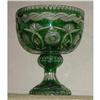 Image 1 : Bohemian Beveled & Cut Glass Compote,Round #848311