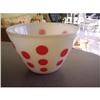 Image 1 : Fire King Red Dot Bowl #848336