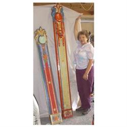 2 Painted Tall   Carousel Panels #854180