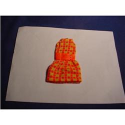 "Francie"  orange/yellow checkerbrd dress '65 #854197
