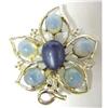 Image 1 : 50's Opalasecent Rhinestone BROOCH #854329