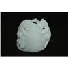 Carved  White Jade  Of Two Cats On The Rock #854415