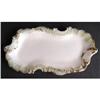 Image 1 : Opaline Milk Glass Decorated Vanity Tray #854552