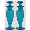 Paden City Peacock Blue Glass Perfume Bottles  #854585
