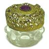 Image 1 : Amethyst, Gold Filagree, Crystal Trinket Jar #854645
