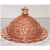 Image 1 : Jeannette Cube Pink Depression Glass Butter #854665