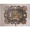 Image 1 : Papier Mache Fire Screen with Mother-of-Pearl #864595