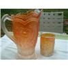 Image 1 : Carnival Glass Imperial Fieldflower Pitcher and #864627
