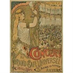 CONCERT DU GRAND CAFE L. Marci Org Poster #864728