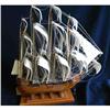 Image 1 : Vintage Scratch Built Wood Clipper Ship Model #864960