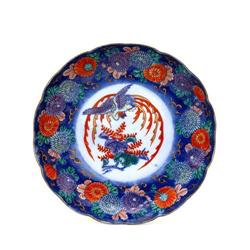 Old Japanese Enamel Imari Kutani Plate #865013