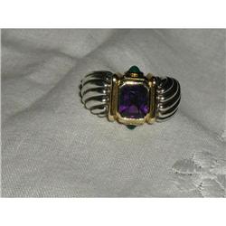 Vintage David Yurman Cable RingSilver/14k #865318