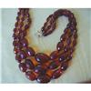 Image 1 : VICTORIAN 1880's TRIPLE STRAND AMBER #876748