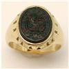 Image 1 : Art Deco Bloodstone Crest  Ring #877302