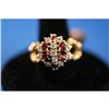 Image 1 : Beautiful Estate Ruby and Diamond Rig- Bamboo #877366