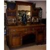 Image 1 : Tiger Oak Sideboard / Buffet - Beveled Mirror #877369