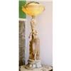 Image 1 : Art Deco Alabaster  sculptured Lamp  #877501