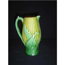 English Majolica Corn Pitcher #877609