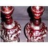 Image 1 : Pair of Antique Bohemian Glass Decanters #877615