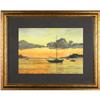 Image 1 : R. MacIsaac-ORIGINAL Anchor Sunset Framed #831926