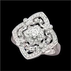 Antique 1WhiteGold DIAMOND DINNER RING #832071