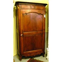 French 19th c. walnut bonnetiere #832203