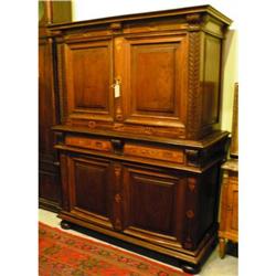 French 19th c. walnut buffet deux corps #832205