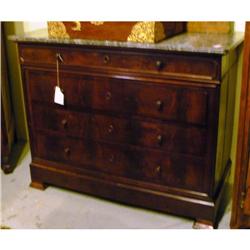 French 19th c. mahogany Louis Philippe chest  #832210