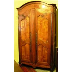 French walnut Louis XV st armoire #832212