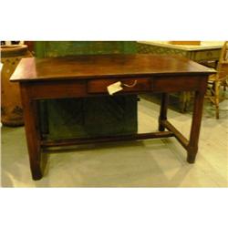 French 19th c. walnut Farm table #832219