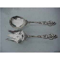 Le Six Fleurs  Salad Set Reed & Barton OLD #832225