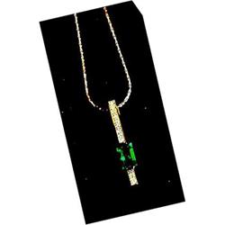 EMERALD 1.25 CARAT  Colombian  * Diamond  GOLD #832234