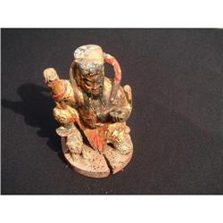 Ming period wood carving of war deity #832247