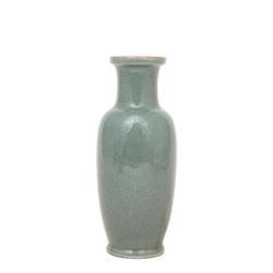 Old Chinese Crackle Ge Type Blue Glaze Vase #832301