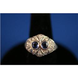 Platinum Kashmir Sapphire and Diamond Ring #832475