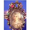 Image 1 : GEORGIAN  Ring PORTRAIT HP Miniature & Gems  #832597