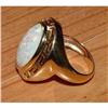 Image 1 : 14kt Gold Opal Greek Key Cocktail Ring 14k #832604