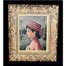 Eisendieck b1908 Female Oil Painting Woman Girl #832608