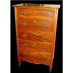 19c Cherry and Birch Chest of Drawers Dresser #832616