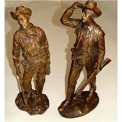 pr. REMINGTON style Cowboy Outlaw Bronze Statue #832659