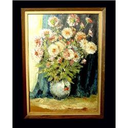 mann. Burliuk Flowers Oil Painting Floral Still #832666